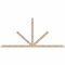 Ekena Millwork Saratoga Smooth Timber Gable Bracket, Douglas Fir, 108"W x 49"H x 3 1/2"D x 3 1/2"F, 11/12 Pitch GBW108X49X0404SAR00SDF - alternate 1